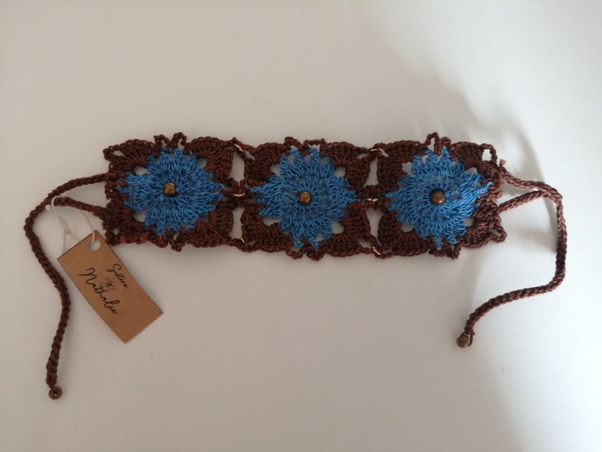 Breed bruin/blauw - Afbeelding 2