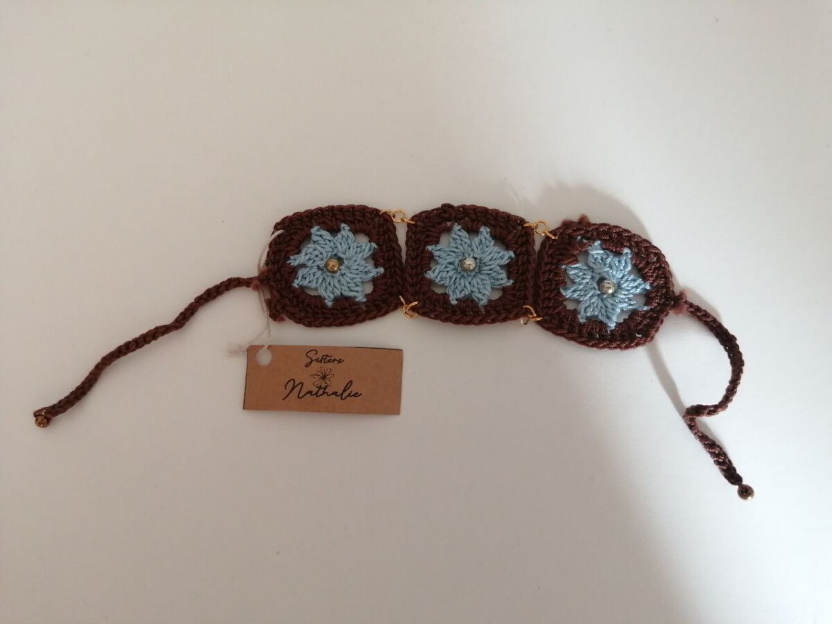 Smal bruin/blauw - Afbeelding 2