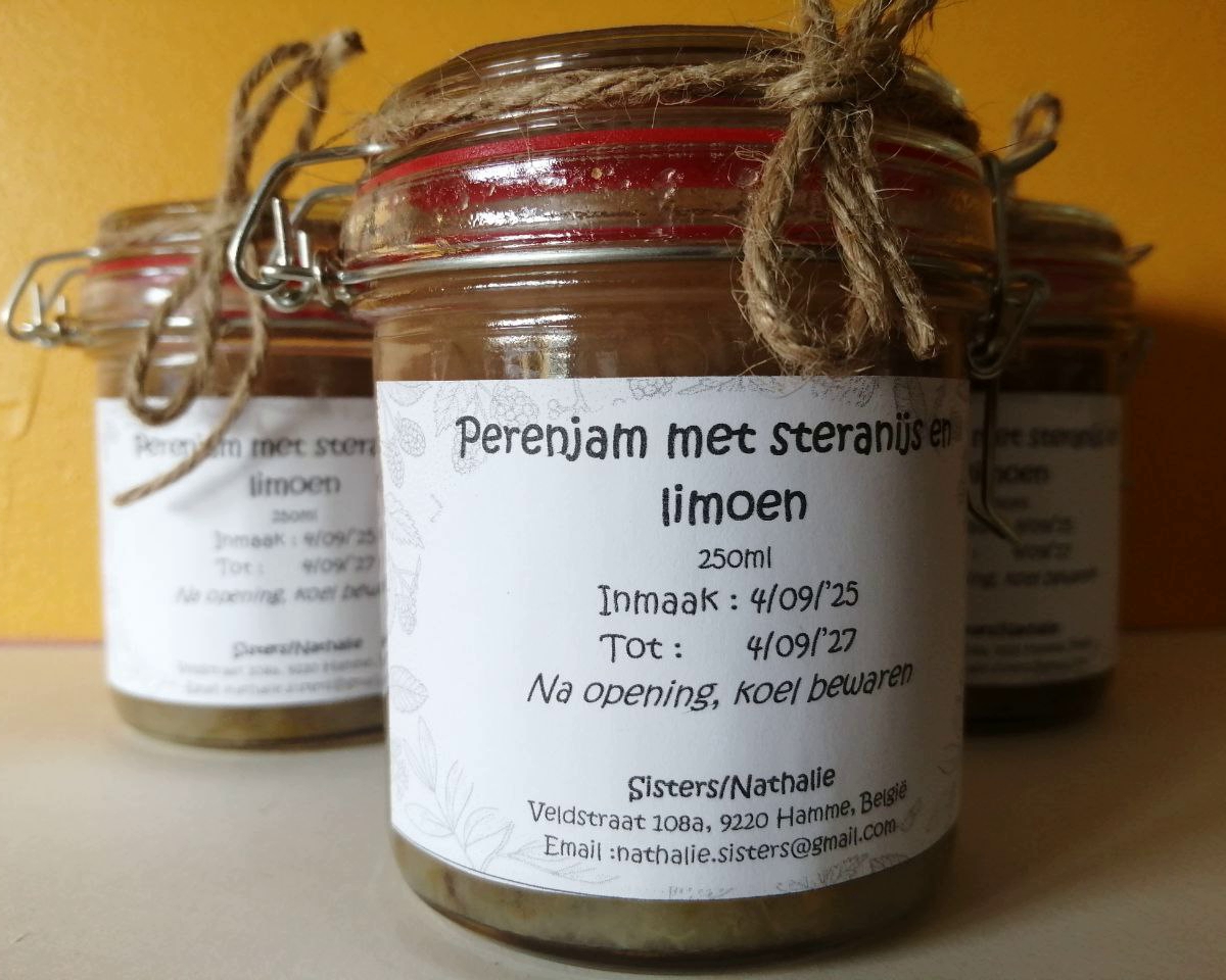 Perenjam met steranijs en limoen