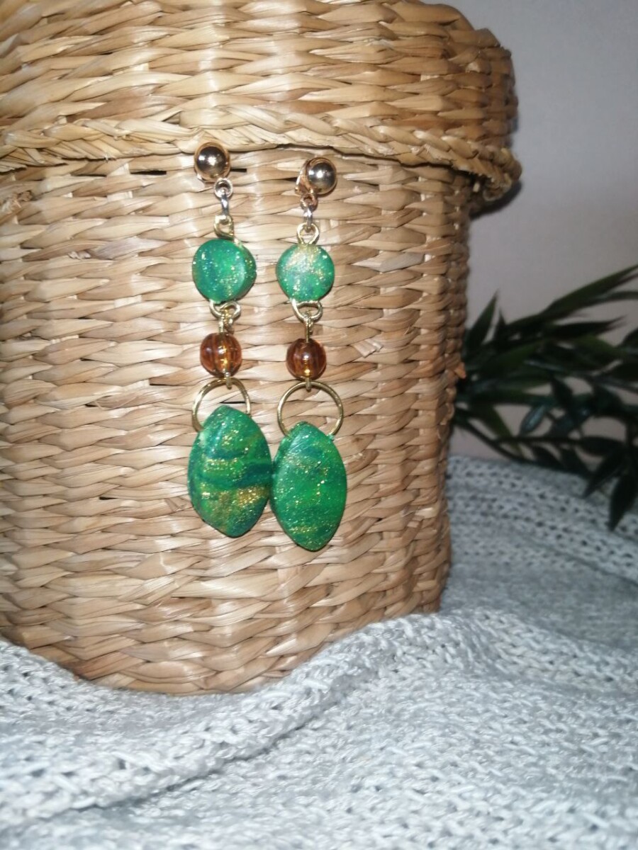 Oorbellen groen - Afbeelding 3
