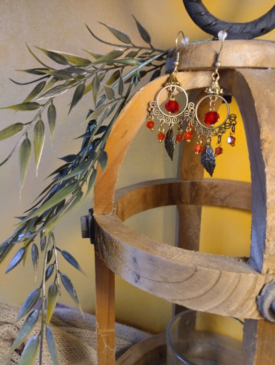 Vintage parels rood