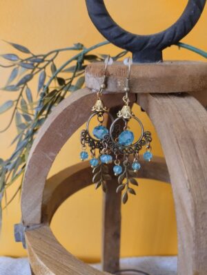 Vintage parels blauw