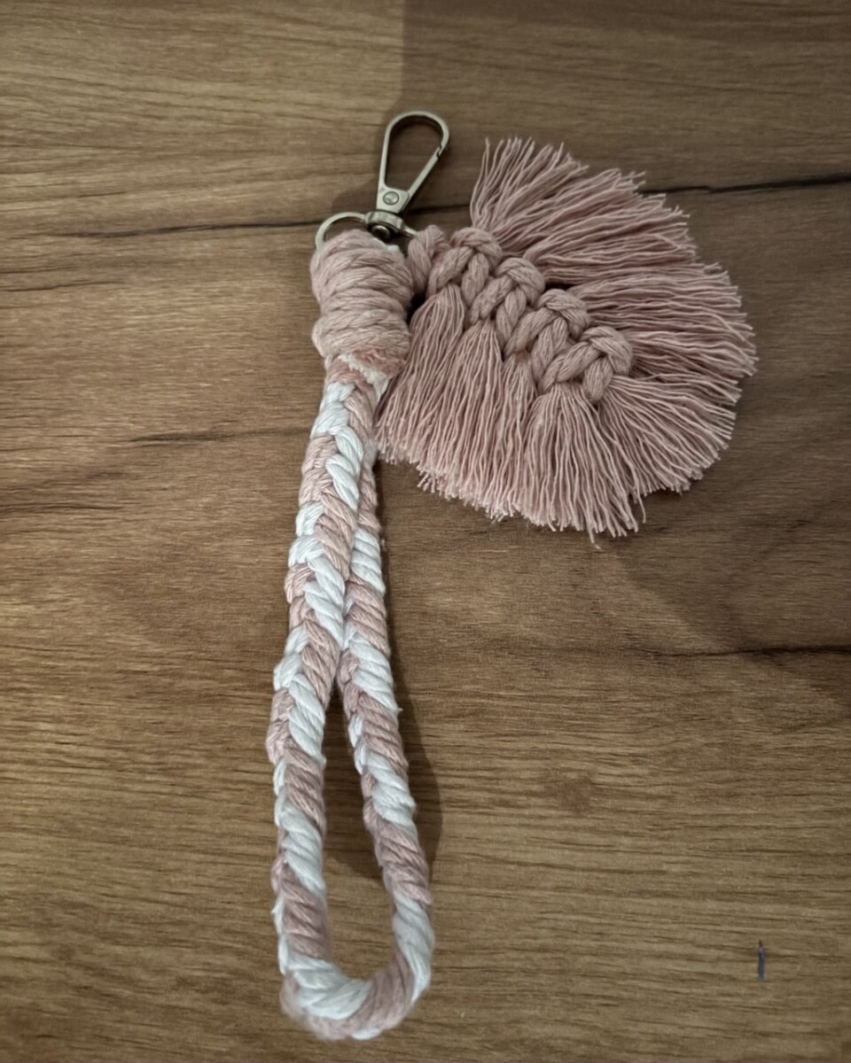 Macramé Roos vlecht met extra hanger herfst.