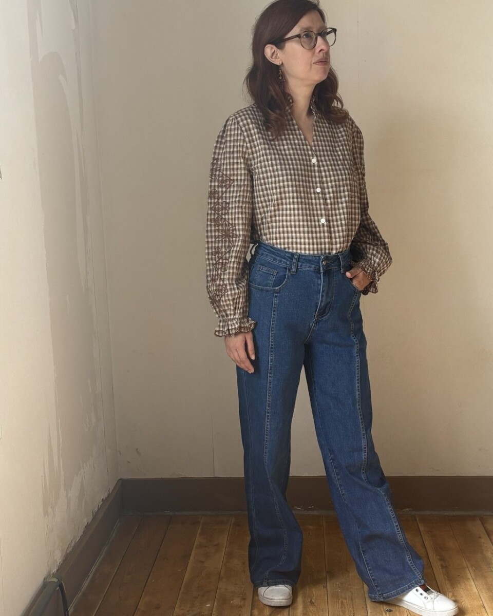 Jeans Blauw en Bruin